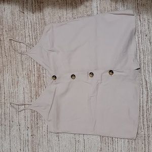 Pink TopShop Button Tank Size 8